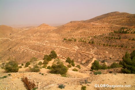 Postcard Matmata (TN) - desert landscape