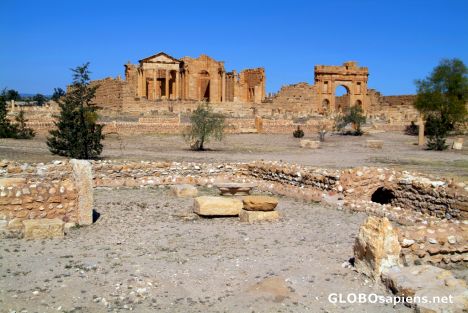 Postcard Sbeitla (TN) - the Byzantine church