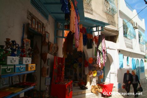 Postcard Sousse (TN) - a shop in the medina