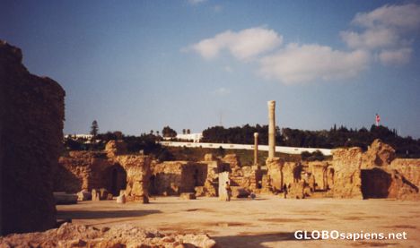 Postcard The old ruins of Carthago.