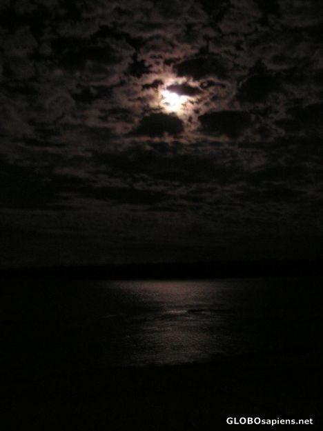 Postcard moonlight over Jaco