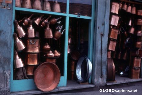 Postcard Ankara Copper Shop