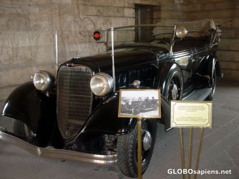 Postcard Ataturk's ceremony car