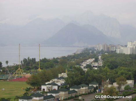 Postcard Antalya's mountains in mist
