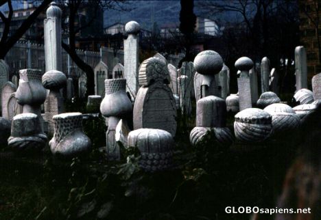 Postcard Sultans Cemetery