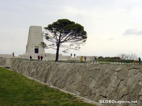 Postcard Anzac's Lone Pine Monument