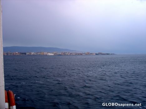 Postcard a view of Canakkale from the ferry