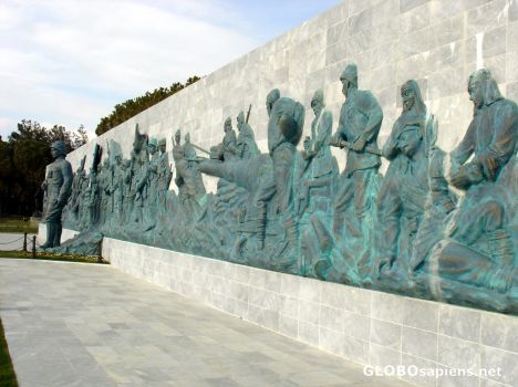 Postcard the statue of Canakkale War
