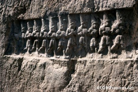 Postcard Yasilikaya The 12 Gods