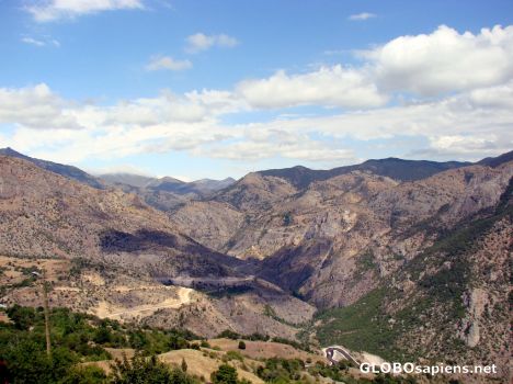 Postcard scenery near the city of Gumushane