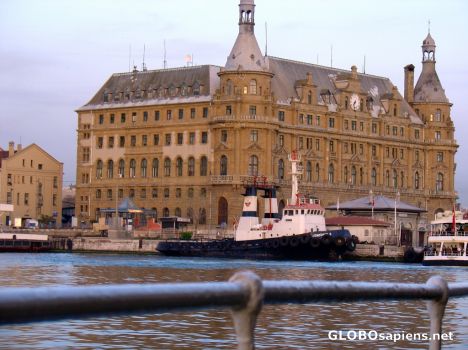 Postcard Haydarpasa railway station