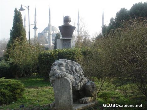 Postcard the blue mosque