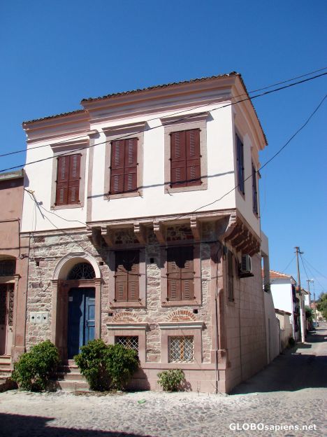 Postcard Cunda houses