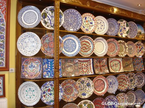 Postcard Ceramic plates