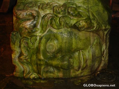 Postcard Medusa Head, Basilica Cistern Istanbul