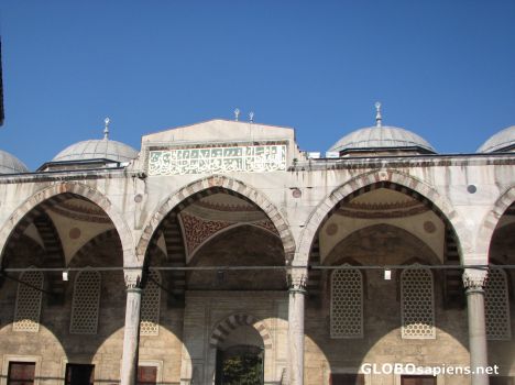 Postcard Inner Courtyard of the Blue Mosque