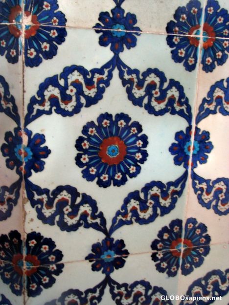 Postcard Rustem Pasa Mosque - Tile Details