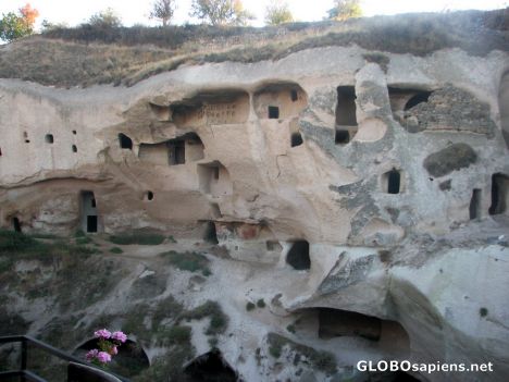 Postcard Goreme - Ayvali - The Rock Cut Houses