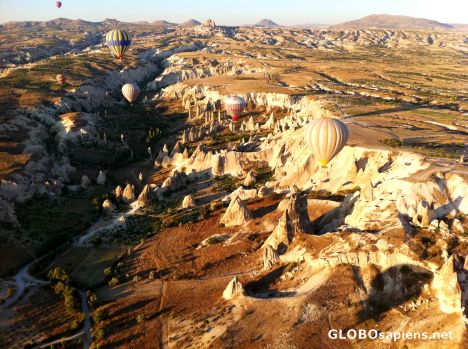 Postcard Goreme (TR) - The Love Valley from hot air balloon
