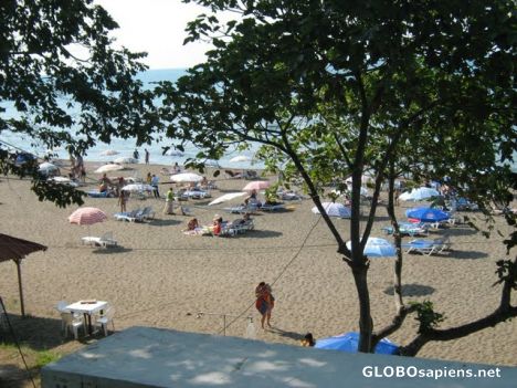 Postcard Unye city beach