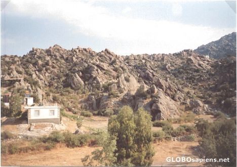 Postcard Mountains around Bafa-lake in region of Bodrum