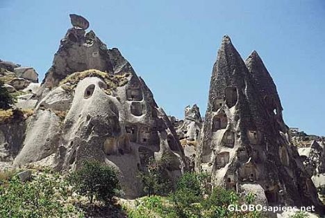 Postcard The capadocia area.