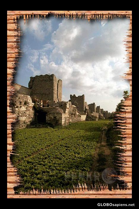 Postcard Ancient City Walls of Istanbul