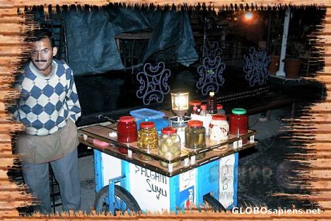 Postcard Padler Selling Pickle
