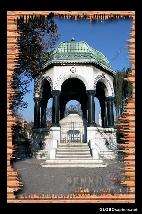 Postcard German Fountain