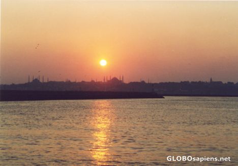 Postcard Sunrise in Istambul.