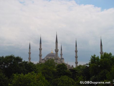 Postcard Minarets in the sky