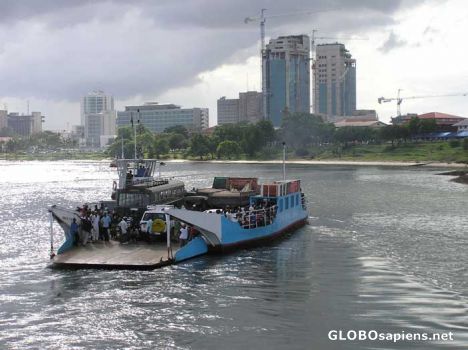 Postcard Dar es Salaam from the sea June 2005