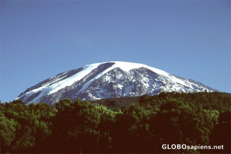 Postcard After a long descent - Kibo from Mweka Camp 3072 m