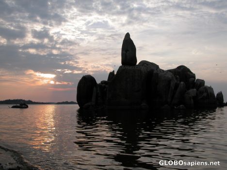 Postcard Mwanza rock formations.