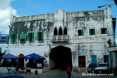 Postcard Zanzibar, Stone Town - city gate