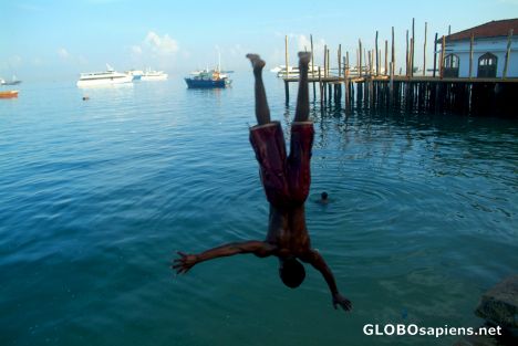 Postcard Zanzibar, Stone Town - diving