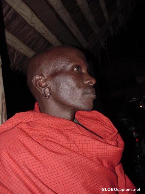 Postcard Masaai on watch...