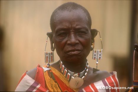 Postcard Massai Lady