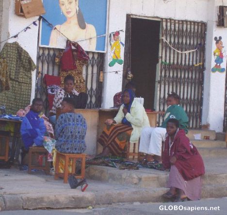Postcard Sewing Ladies