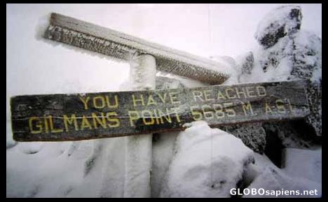 Postcard Gilmans Point, Mount Kilimajaro