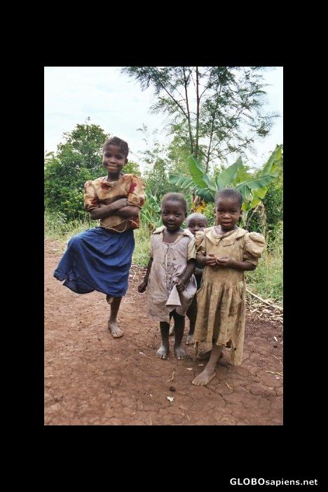 Postcard Children along the Road