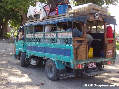 Postcard Daladala, public transport