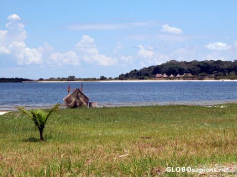 Postcard Sesse islands.