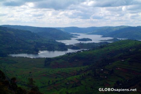 Postcard Lake Bunyonyi - general view