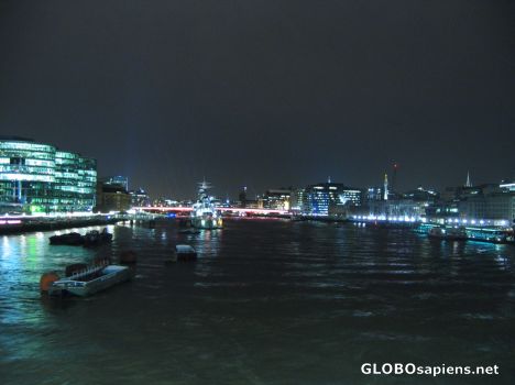 Postcard The Thames river