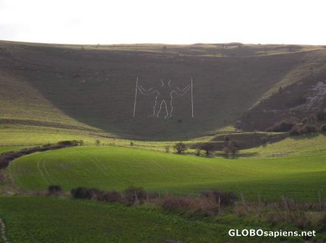 Postcard The Long Man of Wilmington
