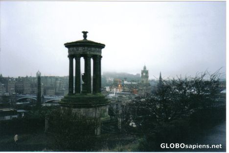 Postcard Edinburgh taken from the top of Carlton Hill