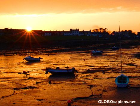 Postcard Harbour Sunset at low tide