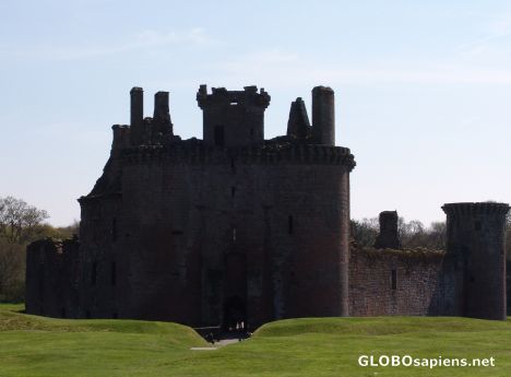 Postcard Caerlaverock Castle