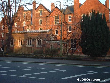 Postcard Wycliffe Hall, Banbury Road, Oxford.